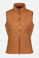 Dunkelblaue Bonnie Weste von Daily Sports, leichte gesteppte Damen-Weste mit Reißverschluss, ideal für sportliche Outfits.