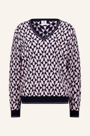 Heller Jacquard-Pullover von Daily Sports, weiches Strickmaterial, detailliertes Muster, ideal für sportliche Freizeitlooks.