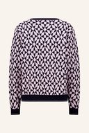 Heller Jacquard-Pullover von Daily Sports, das Muster und Textur des bequemen Pullovers sichtbar zeigt