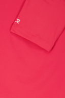 Bellas Birdie Poloshirt von Daily Sports, weißes Polo aus Baumwolle mit Kragen und Knopfleiste, frontal fotografiert