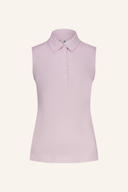 Ärmelloses Fairway-Polo-Shirt von Daily Sports in Weiß mit Kragen und Knopfleiste, ideal für sportliche Freizeit.