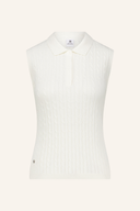 LADIES 95% COTTON 5% CASHMERE KNITTED VEST