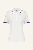 Herren-Awara Polo von Daily Sports in Blau, mit Kragen, kurzen Ärmeln und sportlichem Design, auf weißem Hintergrund.