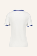 Herren-Awara Poloshirt von Daily Sports in Blau, aus Baumwolle mit Kragen und Knopfleiste, auf einem weißen Hintergrund.