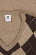 Argyle V-Neck Pullover