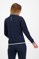 Dunkelgraue Storm Jacke von Cross Sportswear mit Kapuze und Reißverschluss, wetterfeste Outdoor-Jacke für Damen
