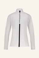 Peak Performance Magic Half Zip Baselayer Longsleeve in atmungsaktiver, schwarzer Stoff mit halber Reißverschluss.