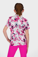 Kjus bedrucktes Polo, Poloshirt aus Baumwolle, sportliches Design, sichtbare Knopfleiste und Logo auf der Brust.