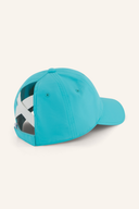 Kjus Dual Ponytail Cap, sportliche Kappe mit doppeltem Pferdeschwanz-Design, aus atmungsaktivem Material, für sportliche Aktivitäten.