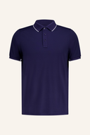 Kjus Steve Poloshirt aus Baumwolle, blau mit Kragen und Knopfleiste, bequemes Herren-Poloshirt für Freizeit und Sport.