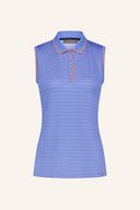 Kjus Ella Structure Poloshirt in Blau, bequemes Polo-Shirt mit strukturiertem Design, aus weichem Material für sportlichen Stil.