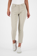 Lange Chervo SONORA Hose aus bequemem Stoff mit Gürtelschlaufen und Taschen, in neutralem Farbton.
