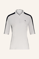 Chervo Alisia Poloshirt in Hellblau, kurze Ärmel, sportliches Damen-T-Shirt aus Baumwolle mit Kragen.