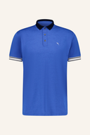 Chervo Astengo Poloshirt in Blau mit Kragen und Knöpfen, bequemes Herren-Polo aus atmungsaktivem Material