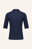 Chervo Apparire Poloshirt in Weiß mit Knopfleiste und Logo-Details, bequemes T-Shirt für sportliche Freizeitaktivitäten