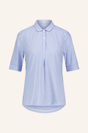 Chervo ALISSA Polo aus weichem Stoff, in Hellblau mit Knopfleiste und kurzen Ärmeln, modisches Herren-Poloshirt