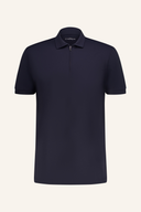Chervo ATHOS Polo in eleganter, blauer Stoff mit Kragen und Knopfleiste, bequemes Poloshirt für Damen oder Herren.