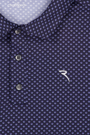 Chervo ARTISTICA Polo Herren Poloshirt in Blau mit Kragen, Knopfleiste und logoprint, bequemes Casual-Shirt