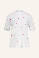 Chervo LUCIANA T-Shirt aus weichem Stoff, in Blau mit Rundhalsausschnitt und casual Passform, für Damen.
