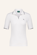 Chervo AIZA Polo Poloshirt in hellblau aus Baumwolle, Detailansicht des klassischen Polo-Designs