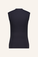 Chervo LISA Polo Tank Top aus atmungsaktivem Stoff, in leuchtendem Blau mit klassischem Kragen und Knopfleiste.