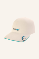 Golfers Paradise Ballmarker HatClip, praktischer Hutclip mit Ballmarkierer für Golfspieler, silberfarben und langlebig