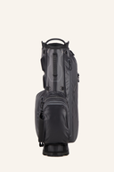 Elrey Emerald Ultradry Standbag, schwarzes Golf-Standbag mit mehreren Fächern und ergonomischem Tragegriff, für Golfausrüstung.