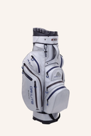 Dri Lite Silencio 2 Cartbag von Big Max, schwarzes Golfbag mit mehreren Fächern und Tragegriffen, für komfortablen Transport.