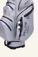 Großer Big Max Dri Lite Silencio 2 Golftrolley- und Cartbag mit mehreren Fächern und stabilem Griff, schwarz mit grünen Akzenten