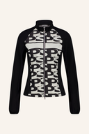 Gemusterte Funktionsjacke von Sportalm, atmungsaktive und wasserabweisende Jacke mit buntem Muster, ideal für Outdoor-Aktivitäten