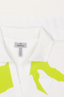 Sportalm Carletta 2026 Polo, weiches Baumwollpoloshirt mit Kragen und Knopfleiste, modischer Damenlook, schwarz-weiß Design
