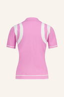 Hellblaues Sportalm Collin Polo mit Kragen, kurze Ärmel und Logo-Stickerei für sportlichen Look.