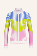 Sportalm Cesina 2026 Strickjacke, detailreiche Strickjacke in warmen Farben, auf dem Bild sichtbar.