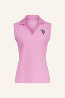 Sportalm Camelia (2026) Polo in hellblau mit Kragen und kurzen Ärmeln, sportliches Design und Logo-Details sichtbar