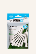 Lignum klassische 72mm Tees aus Holz, runde Holzstücken für Bastel- und Dekorationsprojekte, detailreiche Holzstruktur sichtbar