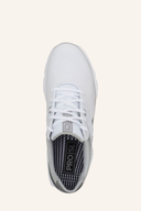 Footjoy Pro SL Golfschuhe in Weiß mit schwarzer Sohle, atmungsaktives Leder, für Damen und Herren, sportlicher Golfschuh