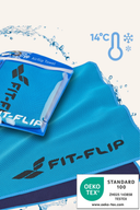Blaues Airflip Kühltuch von Golfers Paradise, leichtes, atmungsaktives Sonstiges für Sport und Outdoorsituationen