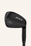 Callaway Apex TI Fusion Eisensatz mit titaniumbeschichteten Eisen, die präzise und leistungsstarke Schläge für Golfer ermöglichen.
