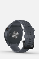 Blaue Garmin Approach S12 Golfuhr mit digitalem Display und sporty Design, ideal für Golfspieler und Outdoor-Aktivitäten.