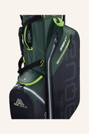Großes, aqua-blaues Big Max Aqua Eight G Standbag mit stilvollem Druck, leichtes Golf-Standbags mit mehreren Fächern.
