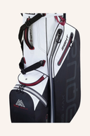 Großer Aqua Eight G Standbag von Big Max mit aqua-blauem Design und mehreren Fächern für Golfzubehör.
