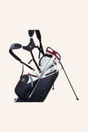 Großer Big Max Aqua Eight G Standbag mit aqua-blauem Design, stabiles Standbag für Golfschläger und Zubehör.