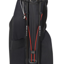 Hybrid-Koffer Aqua Hybrid 3 von Big Max, Rückseite mit Griff- und Reißverschlusselementen, schwarzes Design