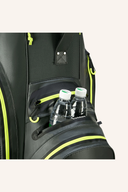 Großes Cartbag AQUA Silencio 4 von Big Max mit blauer Farbgestaltung und cooler Druckoptik, ideal für Golfspieler.