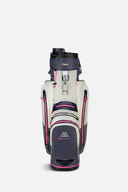 Aqua Silencio 4 Organizer Cartbag von Big Max, blaue Golfbag mit mehreren Fächern und Griffen für einfachen Transport.