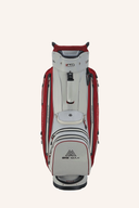 Großer Aqua Style 4 Cartbag von Big Max mit aqua-blauem Design und vorderem Print, ideal für Golfwagen.