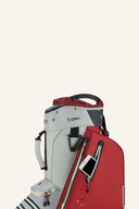 Großer Big Max Aqua Style 4 Cartbag mit mehreren Taschen und Wasserfester Oberfläche, für komfortables Golfspielen.