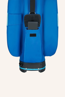 Großer Big Max Aqua Style 4 Cartbag mit Regenhaube, blaues Design, für Golfwagen, wasserabweisend und vielseitig.