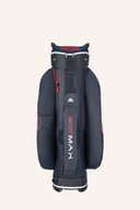 Großer Aqua Style 4 Cartbag von Big Max mit grauem Rückenprint und mehreren Taschen für Golfutensilien.