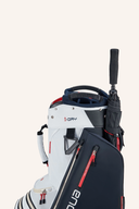 Großer Big Max Aqua Style 4 Cartbag mit Regenschirmdruck, langlebiges Golfbag für bequemes Spiel auf dem Golfplatz